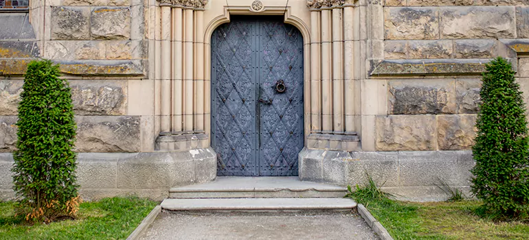 Traditional Double Front Doors in Iona, FL